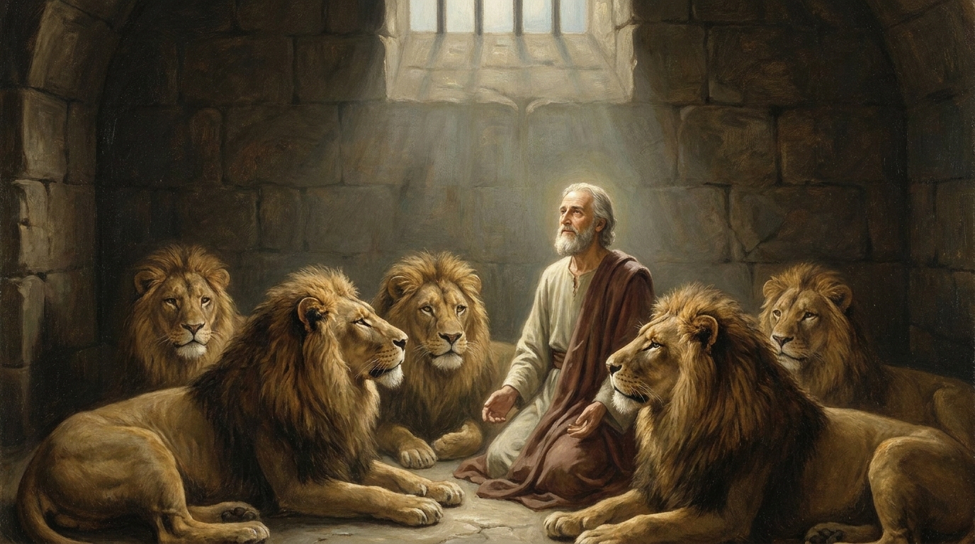 Daniel na cova dos leões