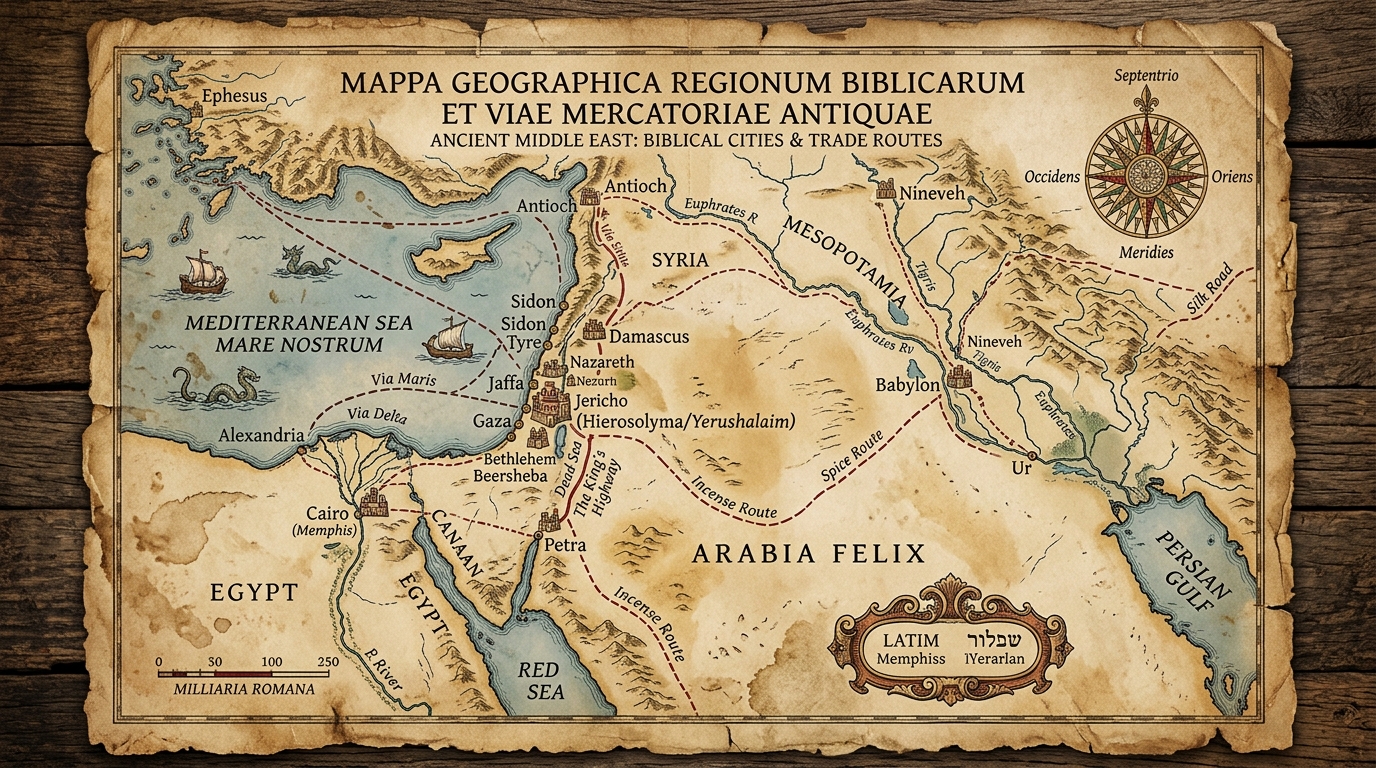 Mapas antigos e rotas