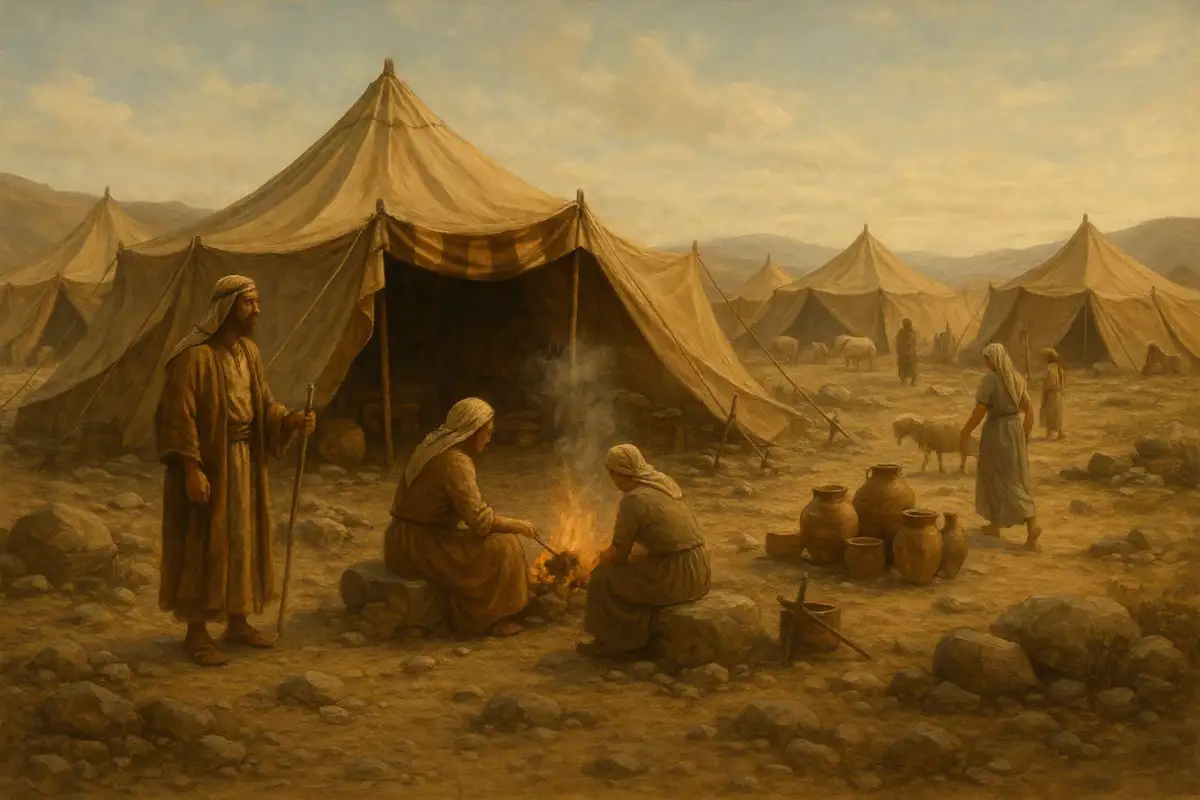 Acampamento no deserto